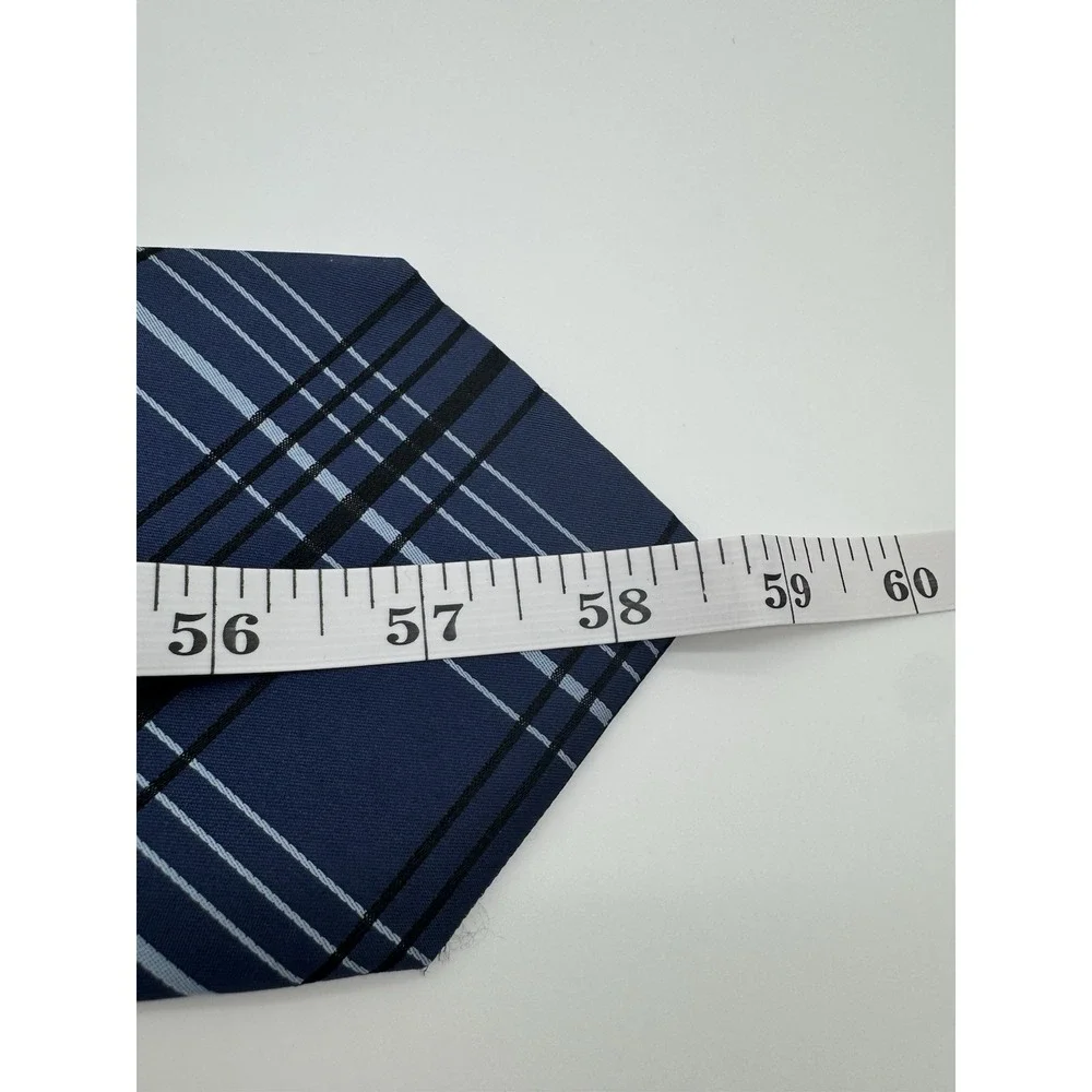 Banana Republic 100% Silk Blue Plaid Striped Tie Classic Men's Neck Tie‎